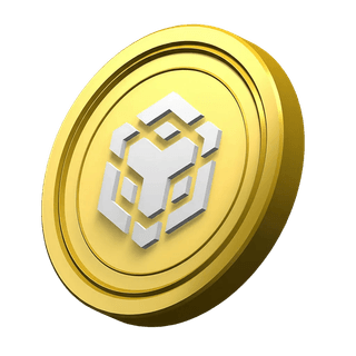 Detalle decorativo con la moneda BNB de Binance dentro del apartado de estadísticas en la plataforma Bruma Rendecto